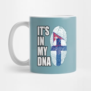 Finnish And Nepalese Mix DNA Flag Heritage Mug